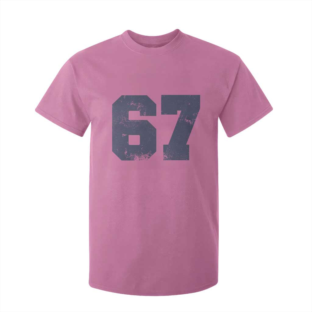 Number 67 T Shirt For Kid Numbered Uniform Sports Jersey Team 67th Birthday TS10 Azalea Print Your Wear