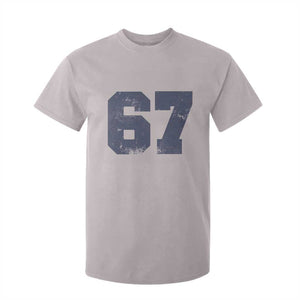 Number 67 T Shirt For Kid Numbered Uniform Sports Jersey Team 67th Birthday TS10 Ice Gray Print Your Wear