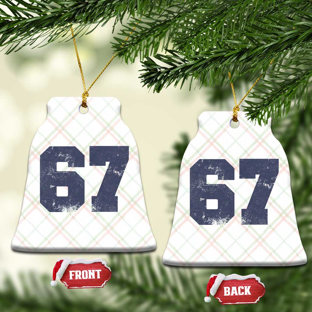 Number 67 Ceramic Ornament Numbered Uniform Sports Jersey Team 67th Birthday TS10 Print Your Wear