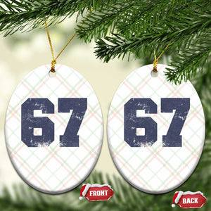 Number 67 Ceramic Ornament Numbered Uniform Sports Jersey Team 67th Birthday TS10 Print Your Wear