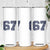 Number 67 Skinny Tumbler Numbered Uniform Sports Jersey Team 67th Birthday TS10 Print Your Wear