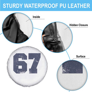 Number 67 Spare Tire Cover Numbered Uniform Sports Jersey Team 67th Birthday TS10 Print Your Wear