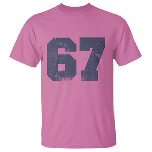 Number 67 T Shirt Numbered Uniform Sports Jersey Team 67th Birthday TS10 Azalea Print Your Wear