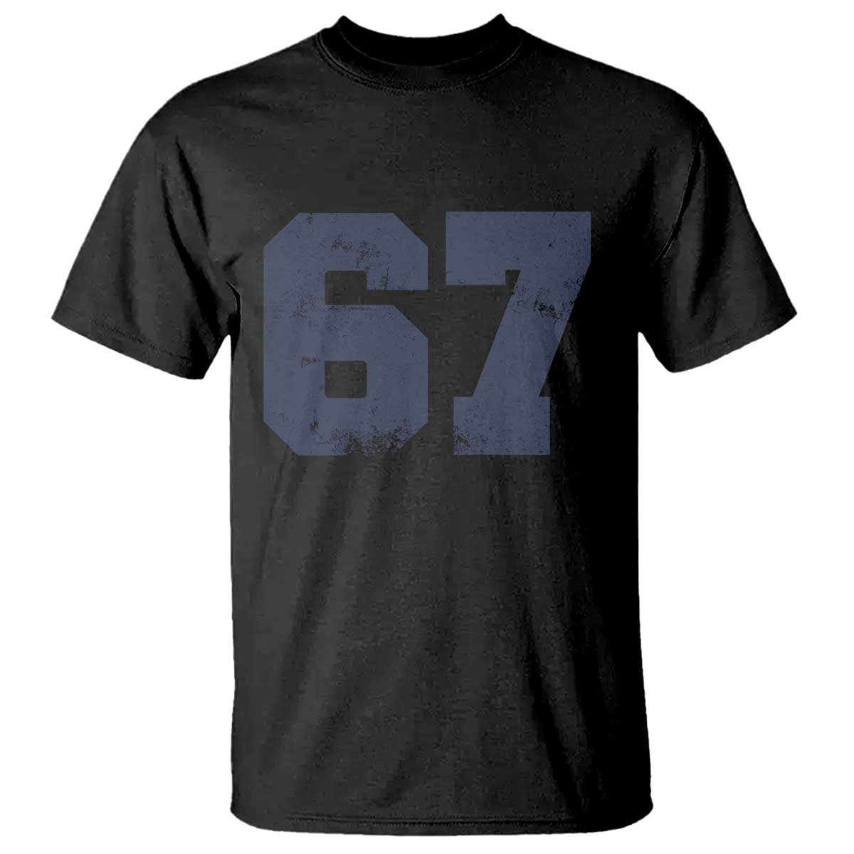 Number 67 T Shirt Numbered Uniform Sports Jersey Team 67th Birthday TS10 Black Print Your Wear