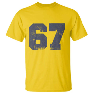 Number 67 T Shirt Numbered Uniform Sports Jersey Team 67th Birthday TS10 Daisy Print Your Wear