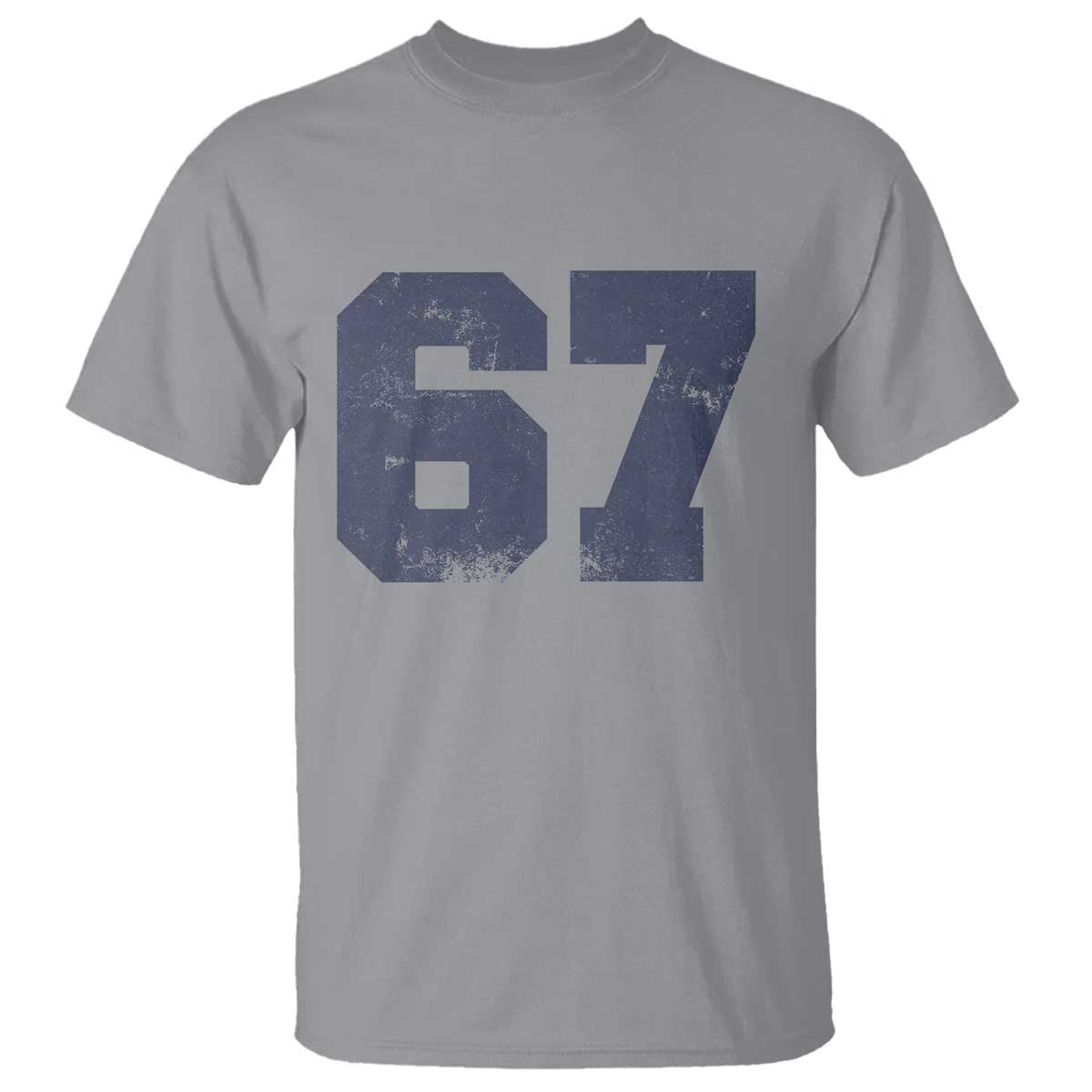Number 67 T Shirt Numbered Uniform Sports Jersey Team 67th Birthday TS10 Sport Gray Print Your Wear