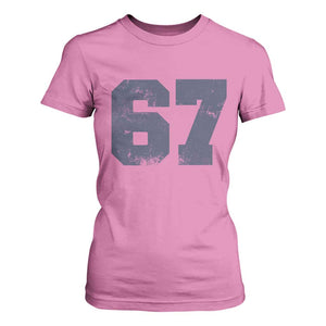 Number 67 T Shirt For Women Numbered Uniform Sports Jersey Team 67th Birthday - Print Your Wear