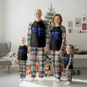 Personalized 67 Jersey Number Plaid Pajama Set Custom Name Numbered Uniform Sports Team 67th Birthday TS10 Christmas Plaid Print Your Wear