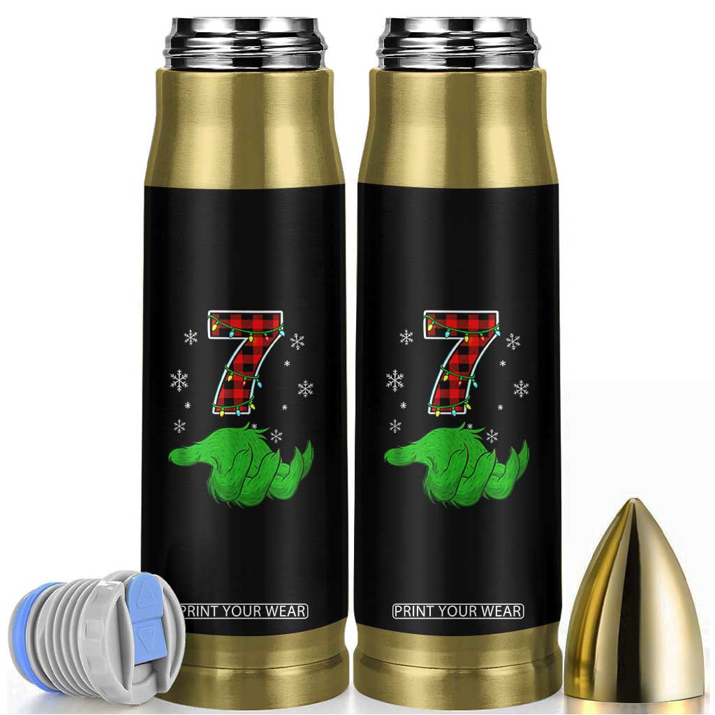 Number 7 Matching 67 Christmas Bullet Tumbler Red Plaid Xmas Pajamas Holiday Gen Alpha Slang Meme TS10 Black Print Your Wear