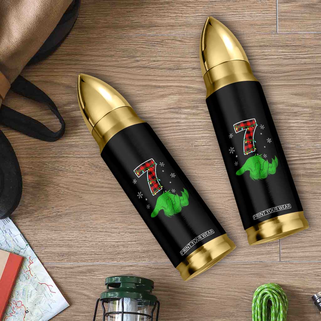Number 7 Matching 67 Christmas Bullet Tumbler Red Plaid Xmas Pajamas Holiday Gen Alpha Slang Meme TS10 Print Your Wear