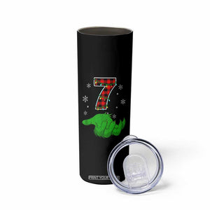 Number 7 Matching 67 Christmas Skinny Tumbler Red Plaid Xmas Pajamas Holiday Gen Alpha Slang Meme TS10 Print Your Wear