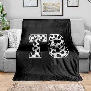 T8 Jersey Number Throw Blanket Y2k Leopard Number Concert Inspired Outfit Varsity Sports TS10 Print Your Wear