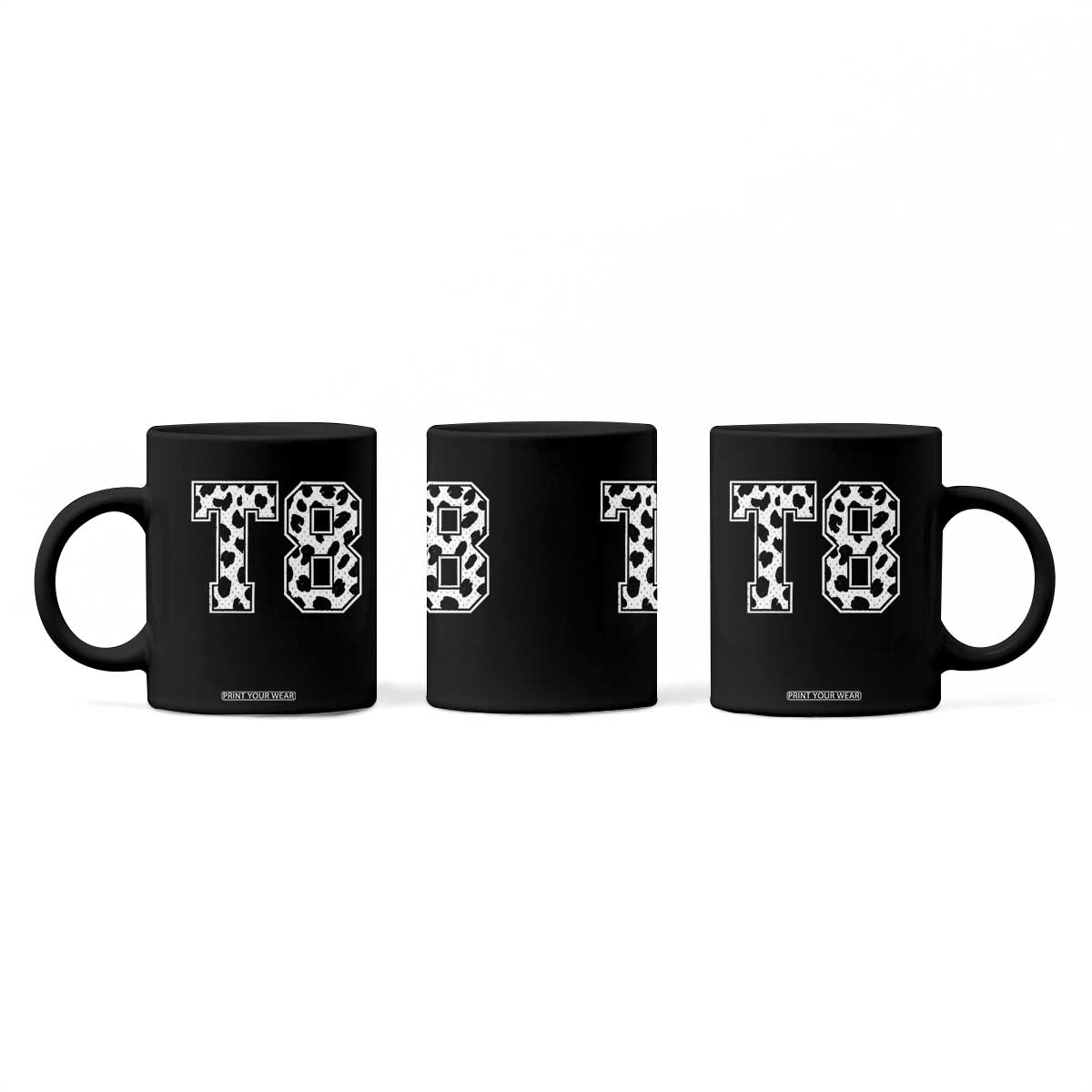 T8 Jersey Number Coffee Mug Y2k Leopard Number Concert Inspired Outfit Varsity Sports TS10 Print Your Wear