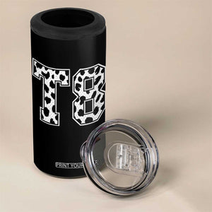 T8 Jersey Number 4 in 1 Can Cooler Tumbler Y2k Leopard Number Concert Inspired Outfit Varsity Sports TS10 Print Your Wear