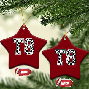 T8 Jersey Number Ceramic Ornament Y2k Leopard Number Concert Inspired Outfit Varsity Sports TS10 Print Your Wear