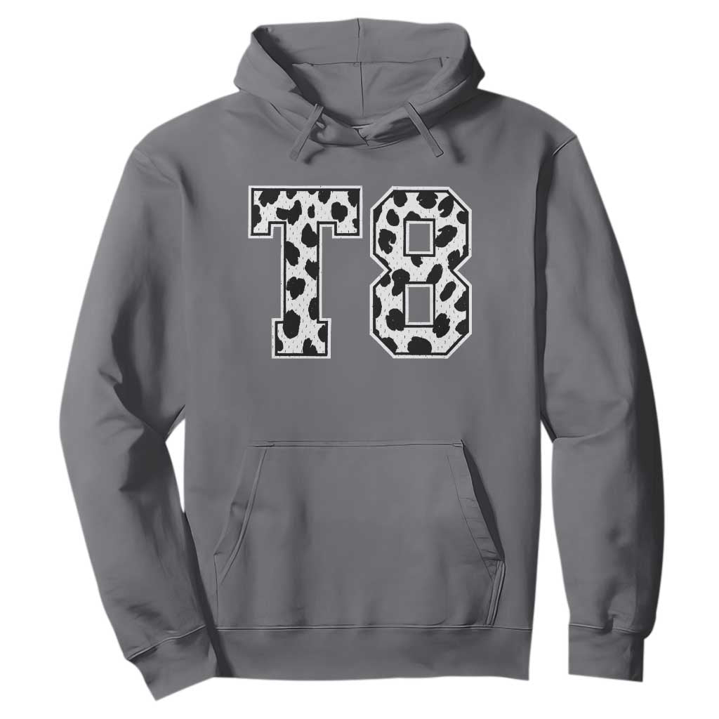 T8 Jersey Number Hoodie Y2k Leopard Number Concert Inspired Outfit Varsity Sports TS10 Charcoal Print Your Wear
