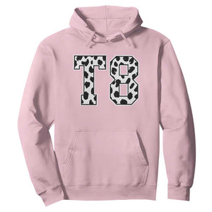 T8 Jersey Number Hoodie Y2k Leopard Number Concert Inspired Outfit Varsity Sports TS10 Light Pink Print Your Wear