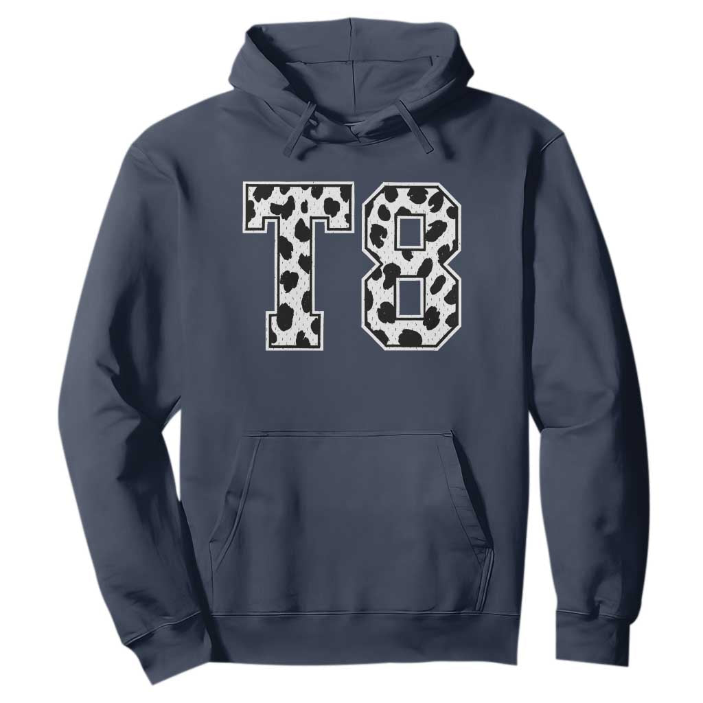 T8 Jersey Number Hoodie Y2k Leopard Number Concert Inspired Outfit Varsity Sports TS10 Navy Print Your Wear