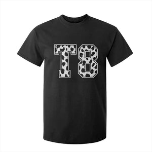 T8 Jersey Number T Shirt For Kid Y2k Leopard Number Concert Inspired Outfit Varsity Sports TS10 Black Print Your Wear