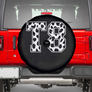 T8 Jersey Number Spare Tire Cover Y2k Leopard Number Concert Inspired Outfit Varsity Sports TS10 Black Print Your Wear