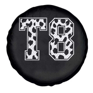 T8 Jersey Number Spare Tire Cover Y2k Leopard Number Concert Inspired Outfit Varsity Sports TS10 Print Your Wear
