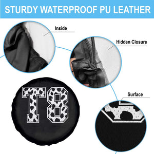 T8 Jersey Number Spare Tire Cover Y2k Leopard Number Concert Inspired Outfit Varsity Sports TS10 Print Your Wear