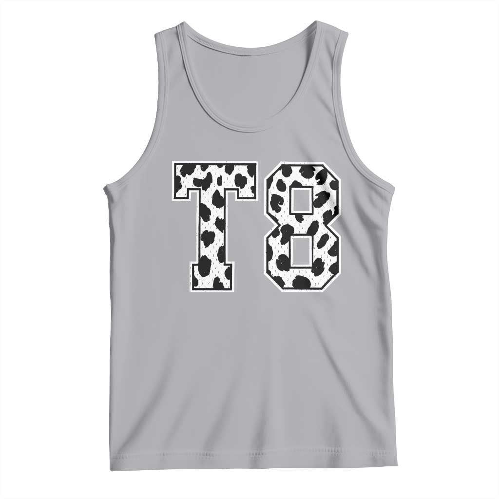 T8 Jersey Number Tank Top Y2k Leopard Number Concert Inspired Outfit Varsity Sports TS10 Athletic Heather Print Your Wear
