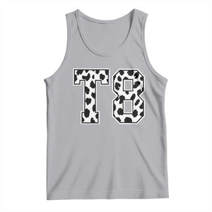 T8 Jersey Number Tank Top Y2k Leopard Number Concert Inspired Outfit Varsity Sports TS10 Athletic Heather Print Your Wear