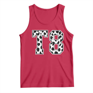 T8 Jersey Number Tank Top Y2k Leopard Number Concert Inspired Outfit Varsity Sports TS10 Red Print Your Wear