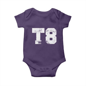 T8 Jersey Baby Onesie Concert Inspired Outfit Varsity Sports TS10 Purple Print Your Wear