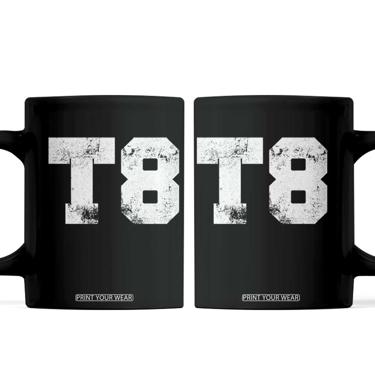 T8 Jersey Coffee Mug Concert Inspired Outfit Varsity Sports TS10 Black Print Your Wear