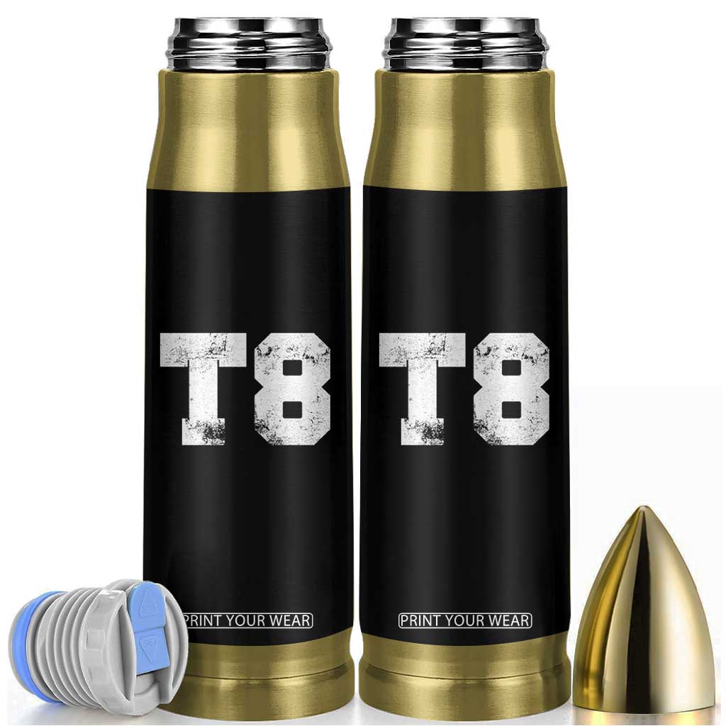 T8 Jersey Bullet Tumbler Concert Inspired Outfit Varsity Sports TS10 Black Print Your Wear