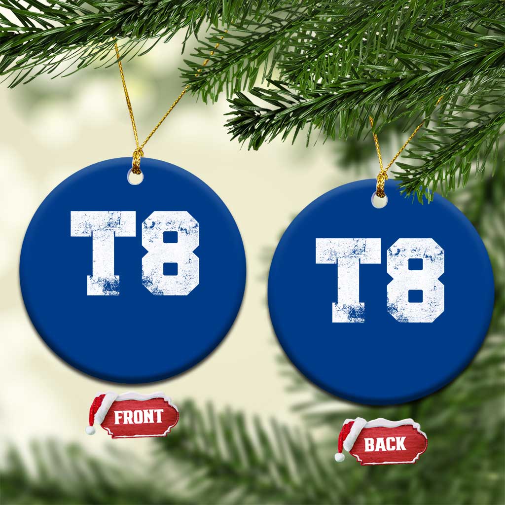 T8 Jersey Ceramic Ornament Concert Inspired Outfit Varsity Sports TS10 1pc Blue Print Your Wear