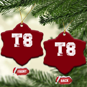 T8 Jersey Ceramic Ornament Concert Inspired Outfit Varsity Sports TS10 Print Your Wear