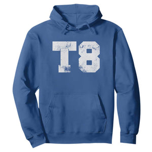 T8 Jersey Hoodie Concert Inspired Outfit Varsity Sports TS10 Royal Blue Print Your Wear