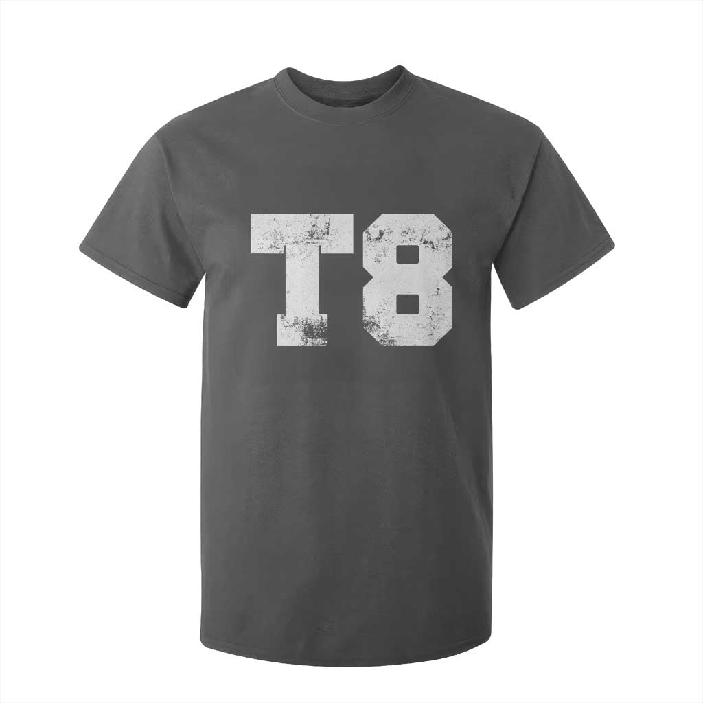 T8 Jersey T Shirt For Kid Concert Inspired Outfit Varsity Sports TS10 Dark Heather Print Your Wear