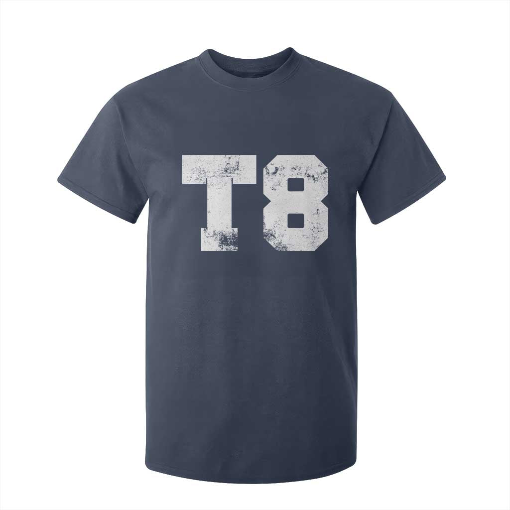 T8 Jersey T Shirt For Kid Concert Inspired Outfit Varsity Sports TS10 Navy Print Your Wear