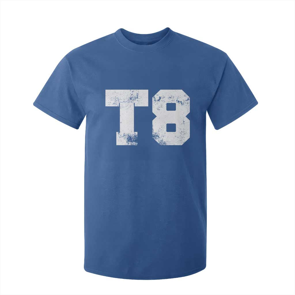 T8 Jersey T Shirt For Kid Concert Inspired Outfit Varsity Sports TS10 Royal Blue Print Your Wear