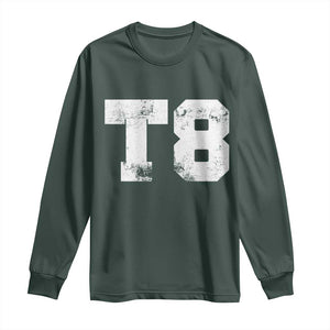 T8 Jersey Long Sleeve Shirt Concert Inspired Outfit Varsity Sports TS10 Dark Forest Green Print Your Wear