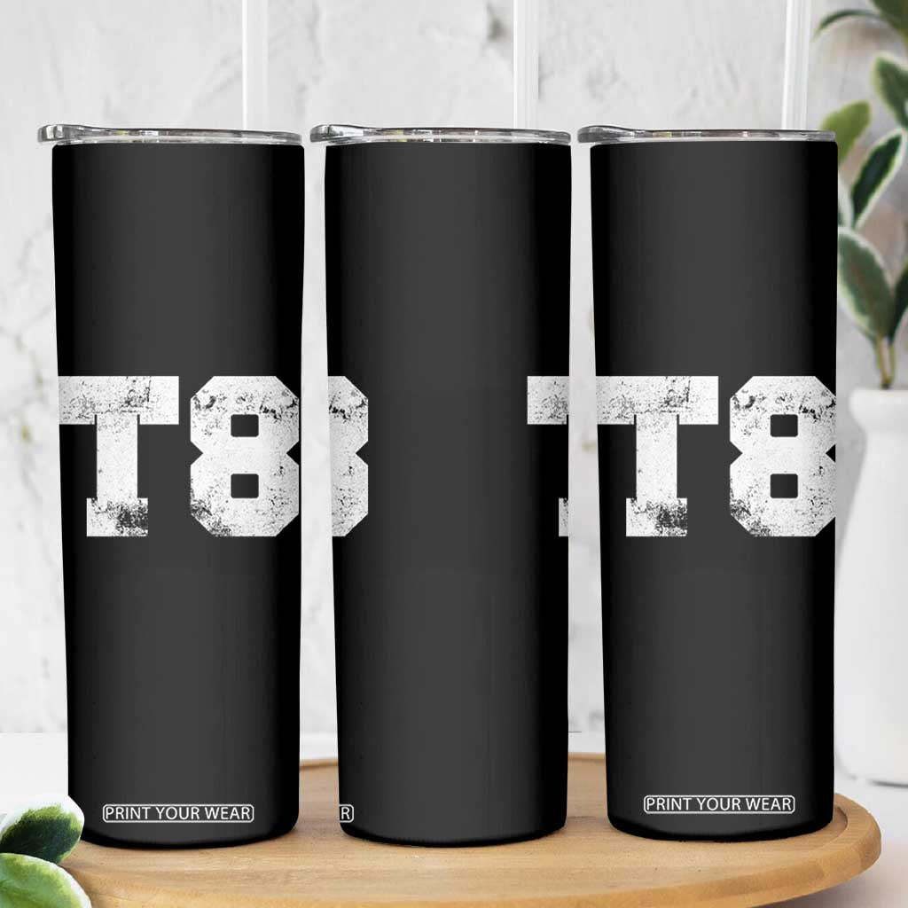 T8 Jersey Skinny Tumbler Concert Inspired Outfit Varsity Sports TS10 Print Your Wear