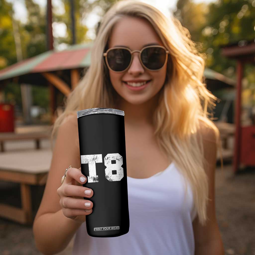 T8 Jersey Skinny Tumbler Concert Inspired Outfit Varsity Sports TS10 Print Your Wear