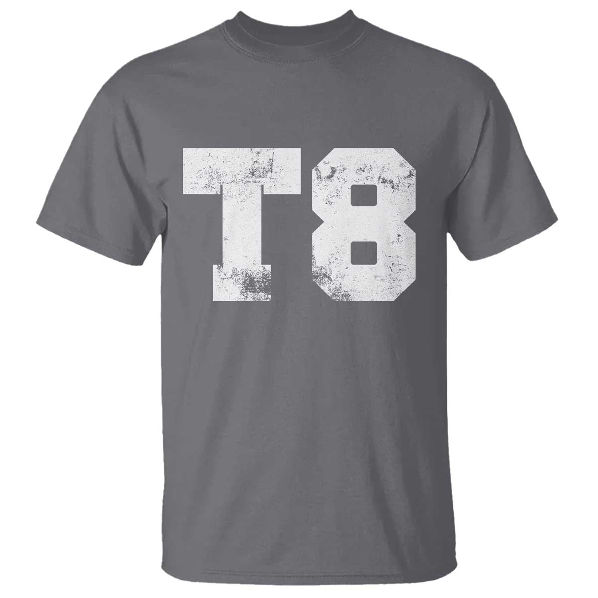 T8 Jersey T Shirt Concert Inspired Outfit Varsity Sports TS10 Charcoal Print Your Wear