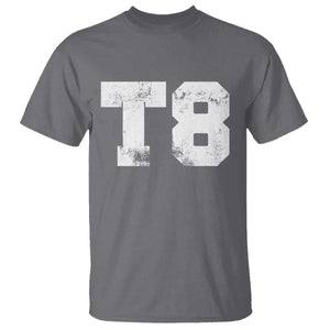 T8 Jersey T Shirt Concert Inspired Outfit Varsity Sports TS10 Charcoal Print Your Wear