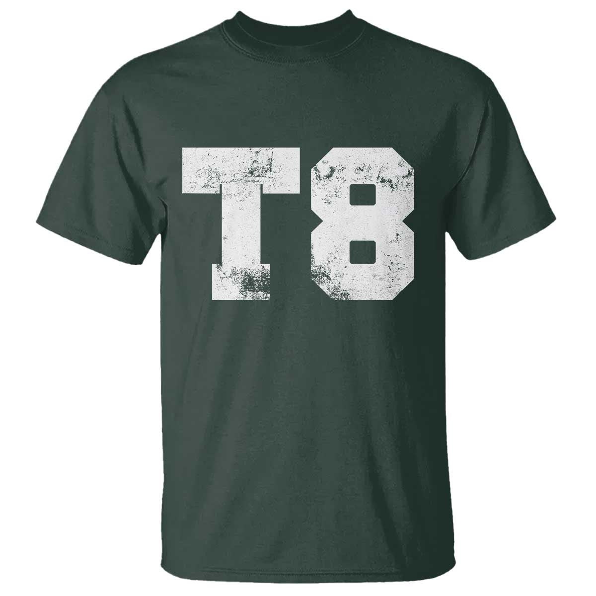 T8 Jersey T Shirt Concert Inspired Outfit Varsity Sports TS10 Dark Forest Green Print Your Wear