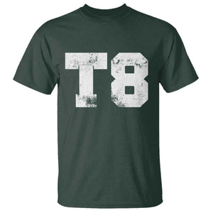 T8 Jersey T Shirt Concert Inspired Outfit Varsity Sports TS10 Dark Forest Green Print Your Wear