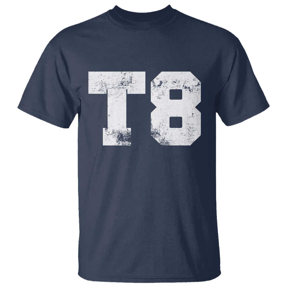 T8 Jersey T Shirt Concert Inspired Outfit Varsity Sports TS10 Navy Print Your Wear