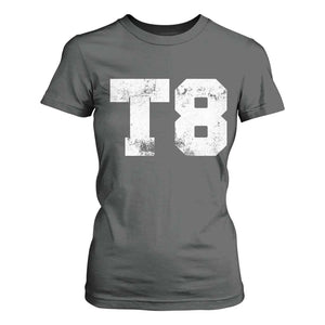T8 Jersey T Shirt For Women Concert Inspired Outfit Varsity Sports TS10 Dark Heather Print Your Wear
