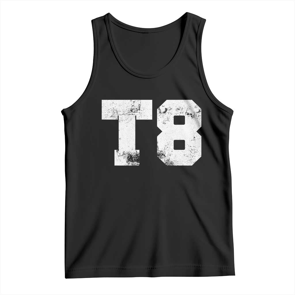 T8 Jersey Tank Top Concert Inspired Outfit Varsity Sports TS10 Black Print Your Wear