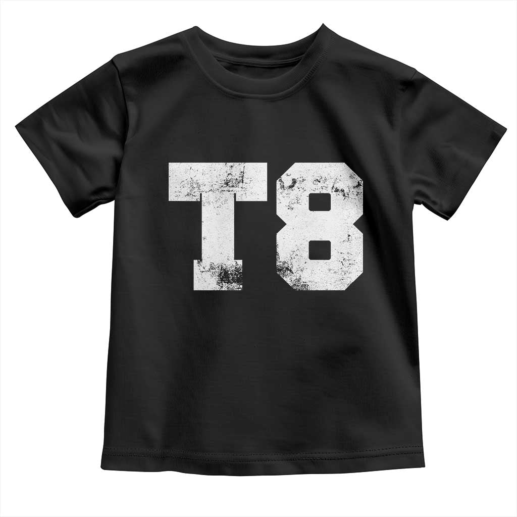 T8 Jersey Toddler T Shirt Concert Inspired Outfit Varsity Sports TS10 Black Print Your Wear
