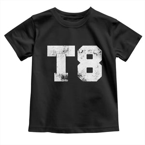 T8 Jersey Toddler T Shirt Concert Inspired Outfit Varsity Sports TS10 Black Print Your Wear